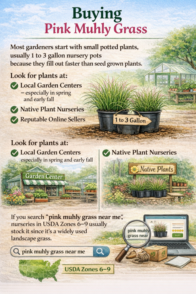 Buying Pink Muhly Grass