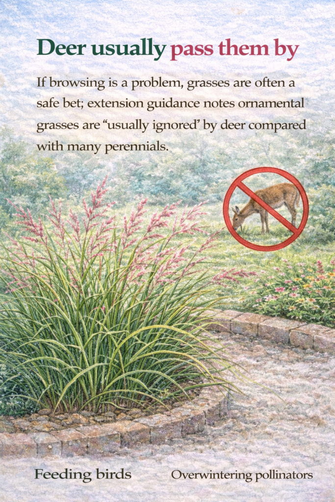 Deer usually pass them by