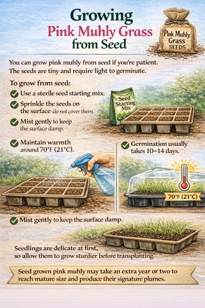 Growing Pink Muhly Grass from Seed