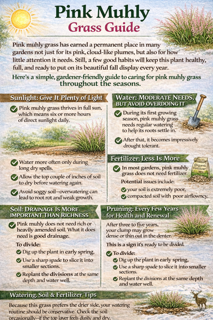 Pink Muhly Grass Care Guide 