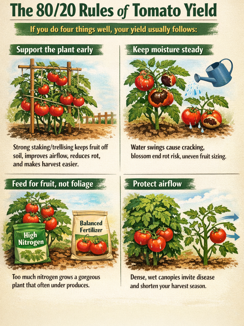The 80/20 Rules of Tomato Yield