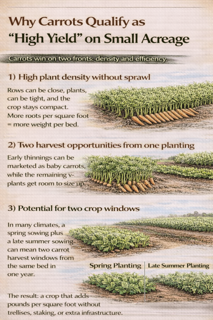 Why Carrots Qualify as “High Yield” on Small Acreage