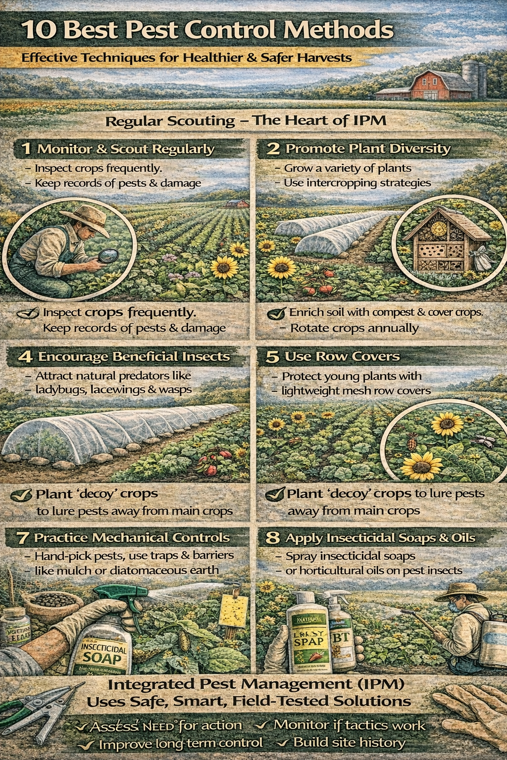 10 Best Pest Control Methods for Crop Protection 