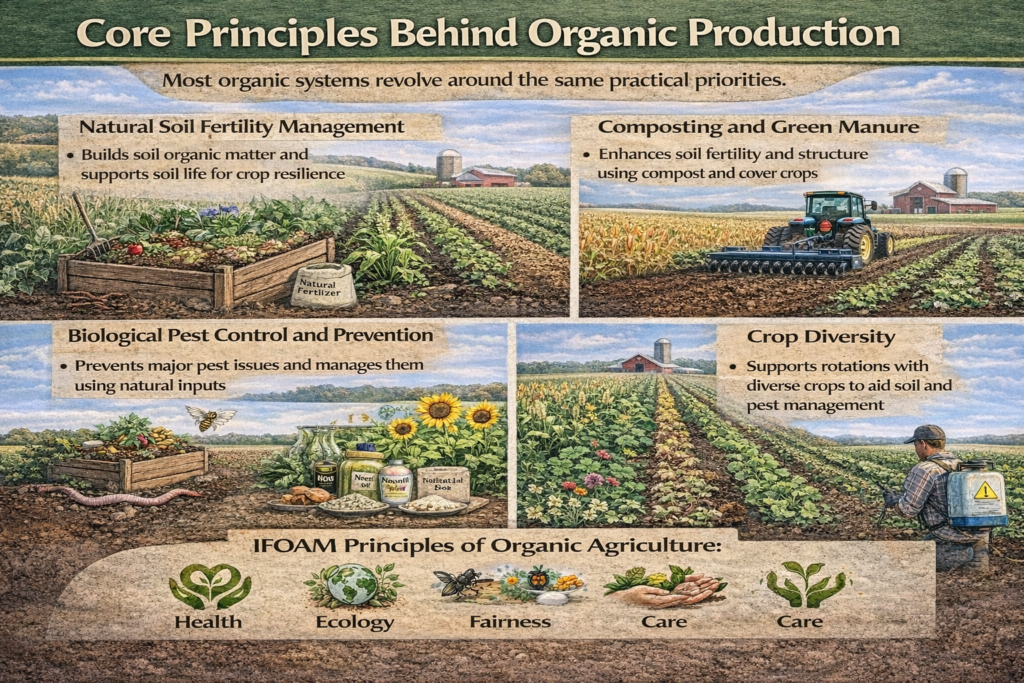 Core principles behind organic production