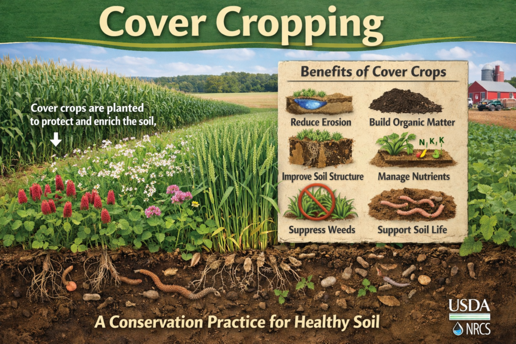 Cover cropping