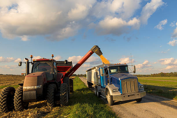 Farm transport truck and trailer