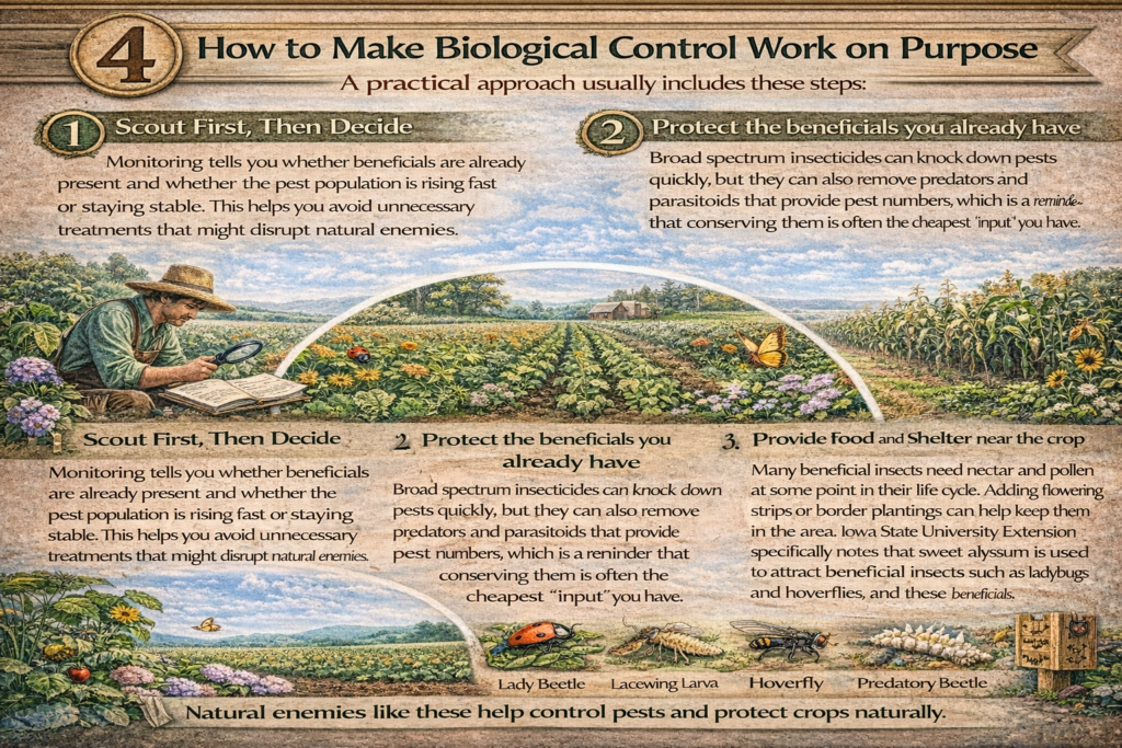 How to make biological control work on purpose