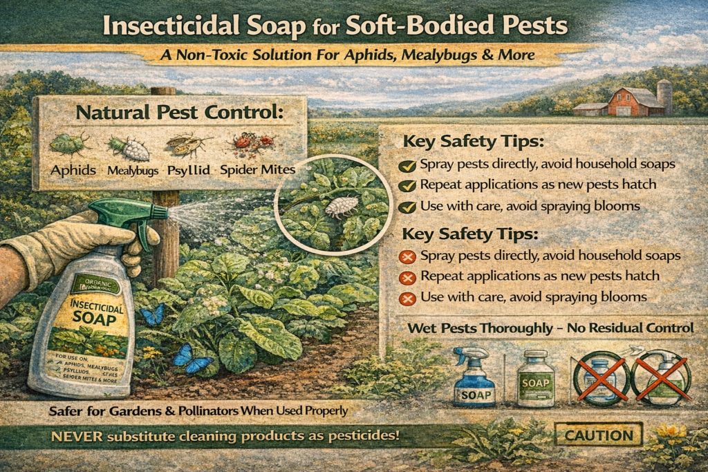 Insecticidal soap for soft bodied pests