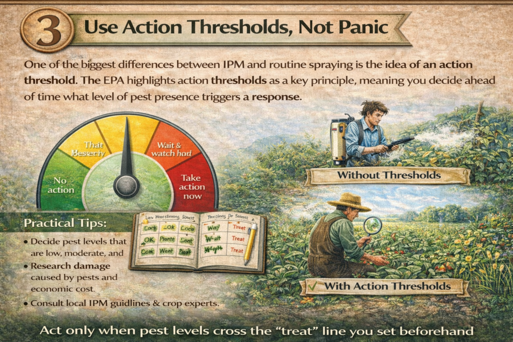 Step 3 Use action thresholds, not panic