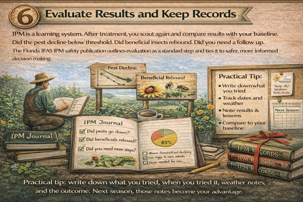 Step 6 Evaluate results and keep records