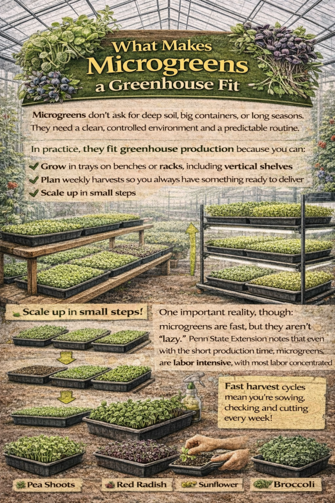 What makes microgreens a greenhouse