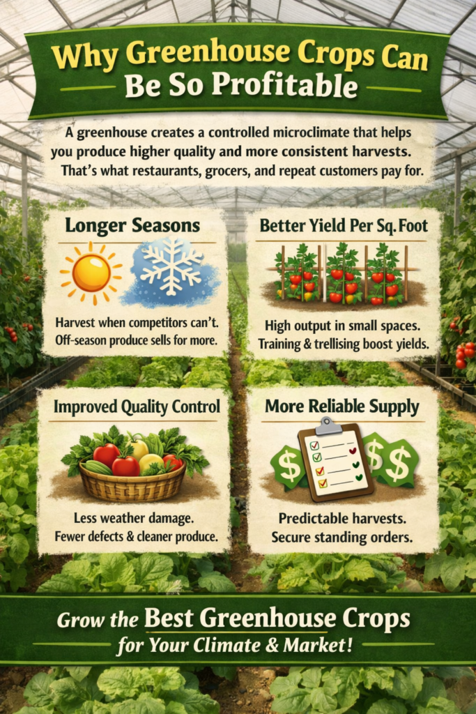 10 Best Greenhouse Crops for Maximum Profit