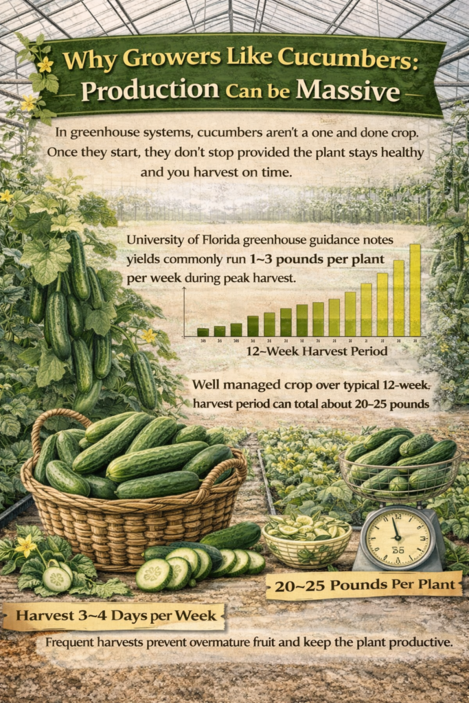 Why growers like cucumbers