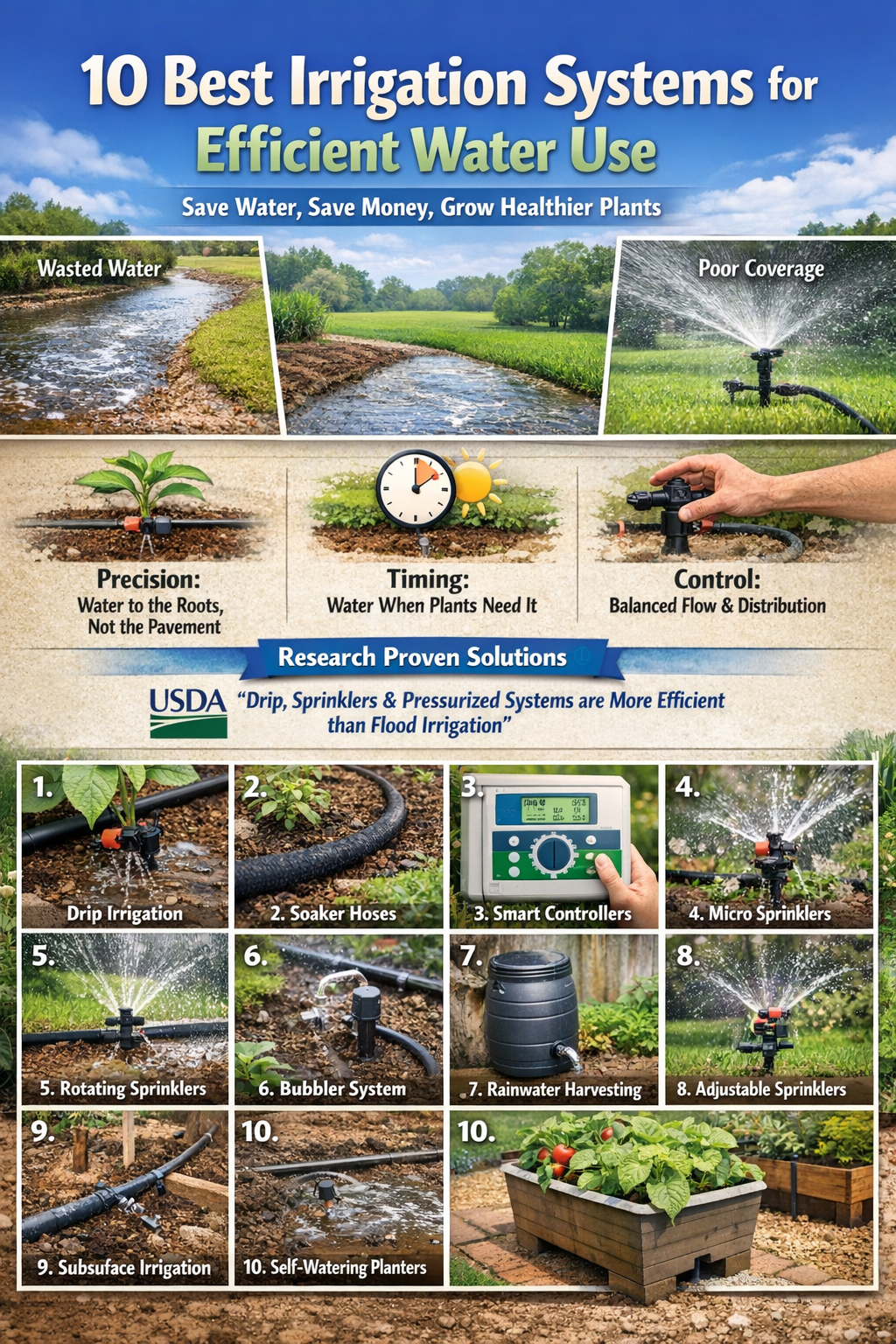 10 Best Irrigation Systems for Efficient Water Use