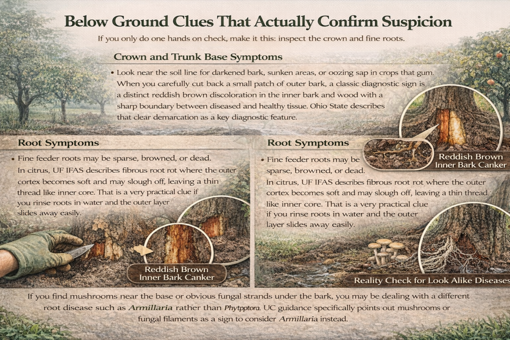 Below ground clues that actually confirm suspicion