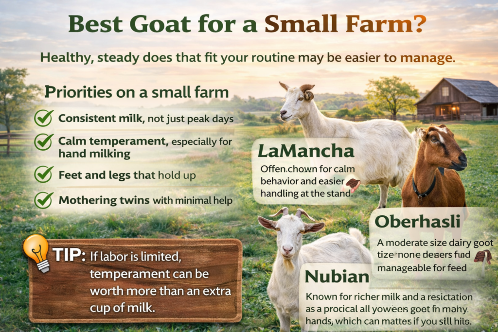 Best goat for a small farm