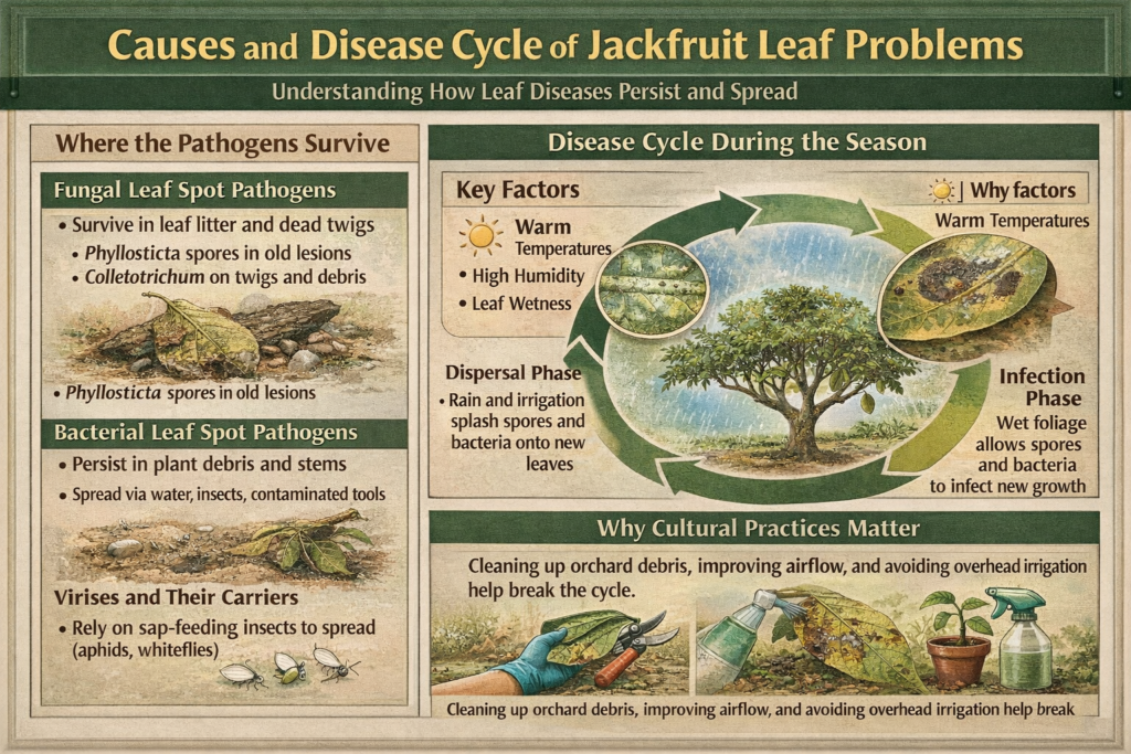 Leaf Spot Disease of Jackfruit - Causes & Management