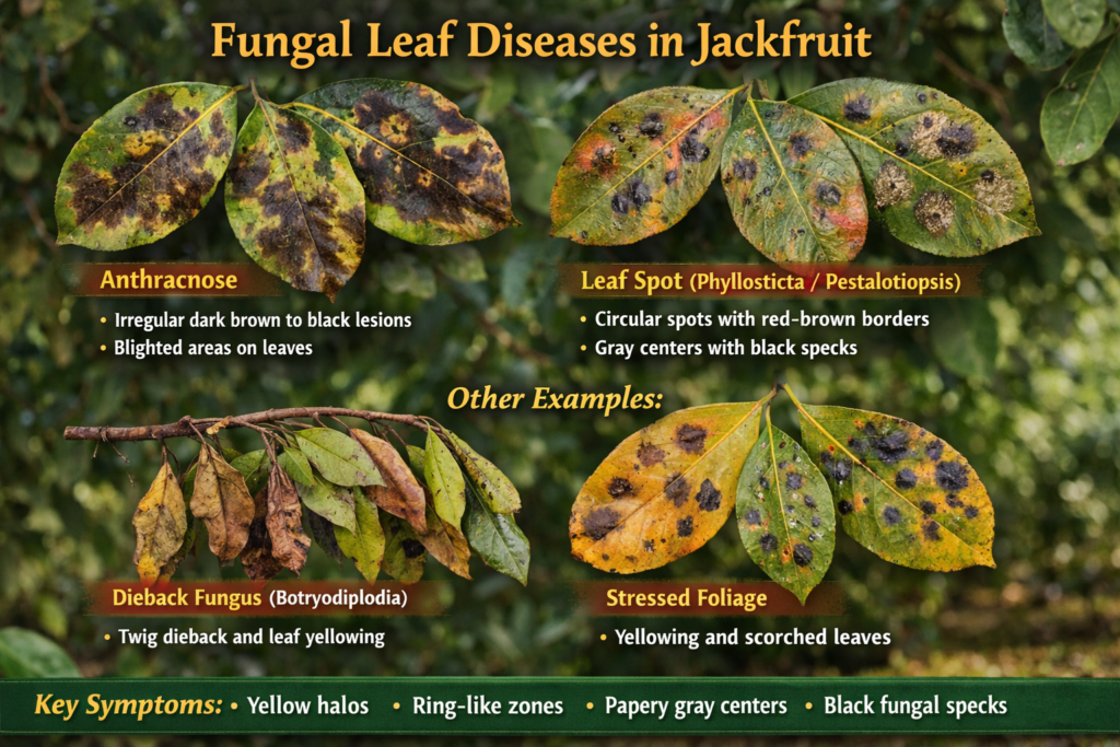 Leaf Spot Disease of Jackfruit - Causes & Management