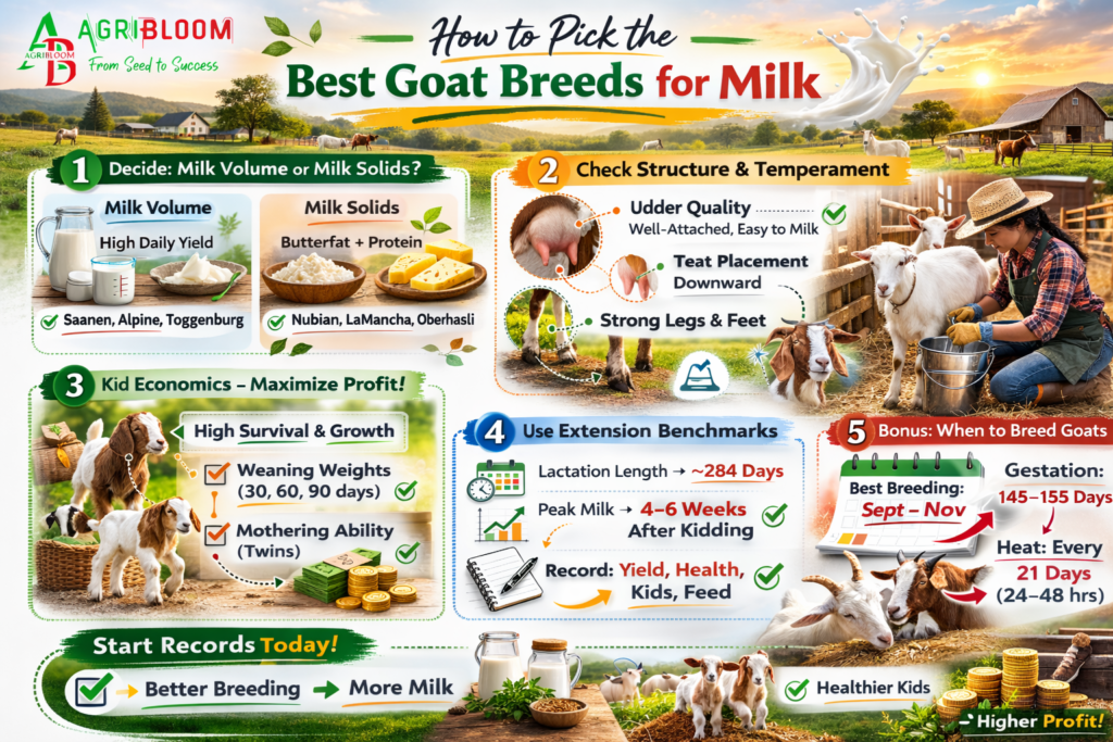 How to pick the Best Goat Breeds for Milk