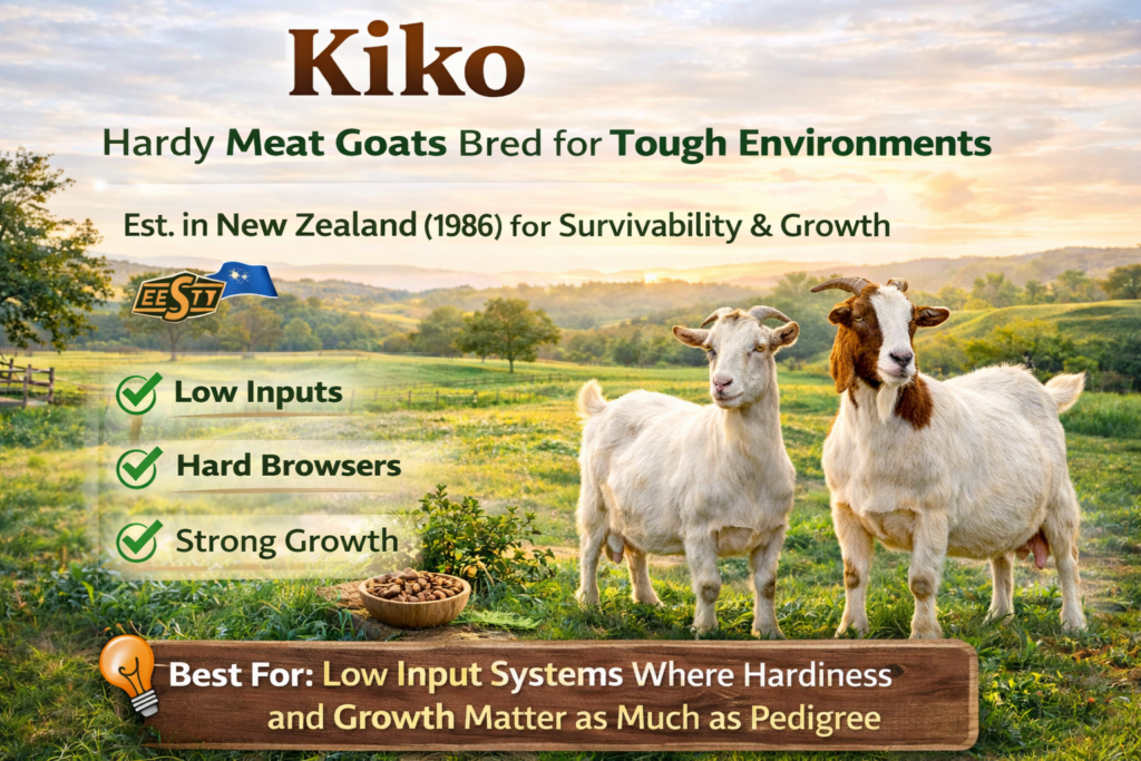 Kiko : Best Goat Breeds for Milk and Meat