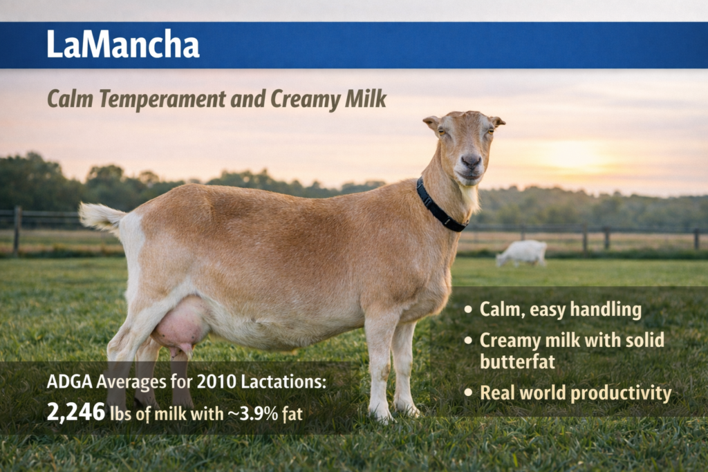 LaMancha : Best Goat Breeds for Milk and Meat