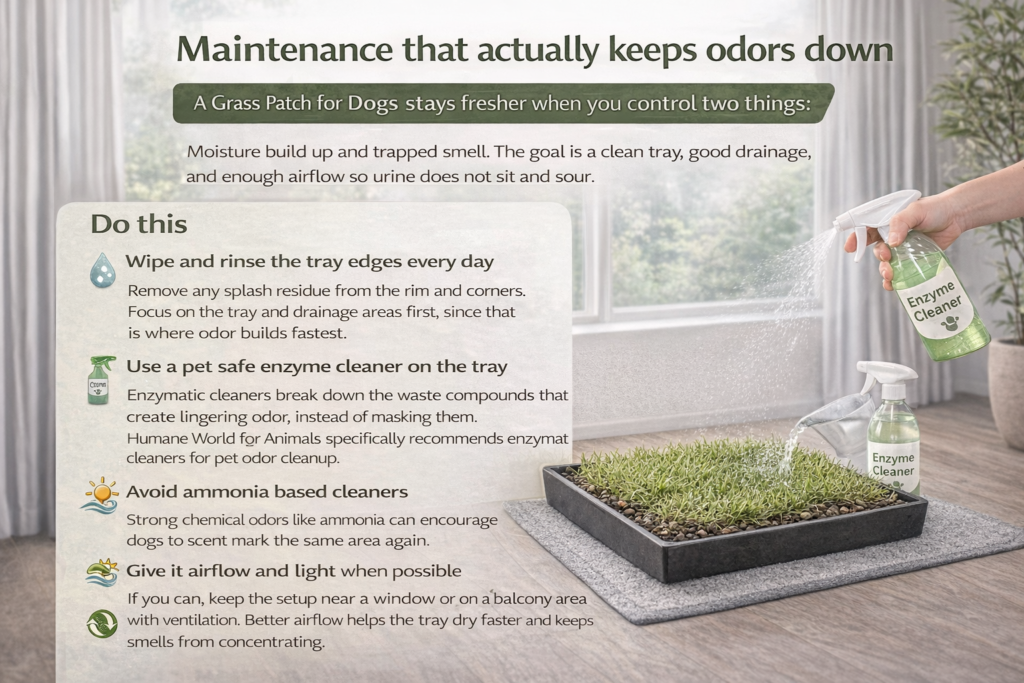 Maintenance that actually keeps odors down