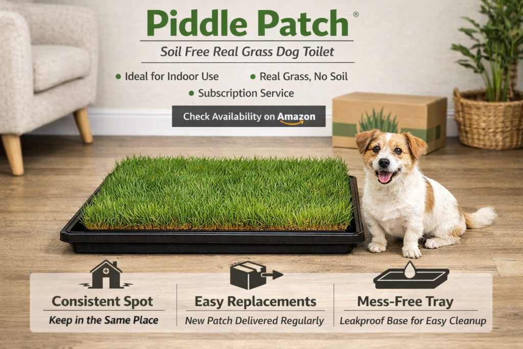 Piddle Patch - Soil free real grass dog toilet