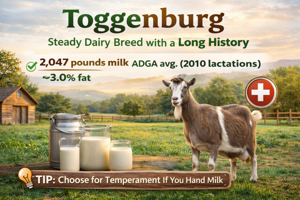 Best Goat Breeds for Milk and Meat: Toggenburg