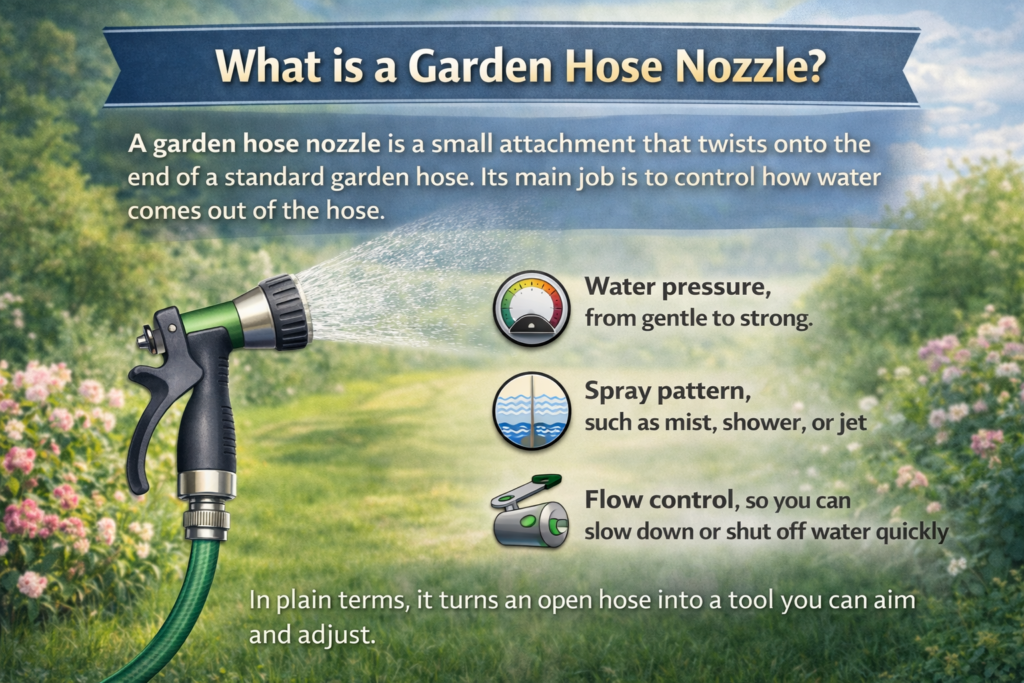 What is a garden hose nozzle