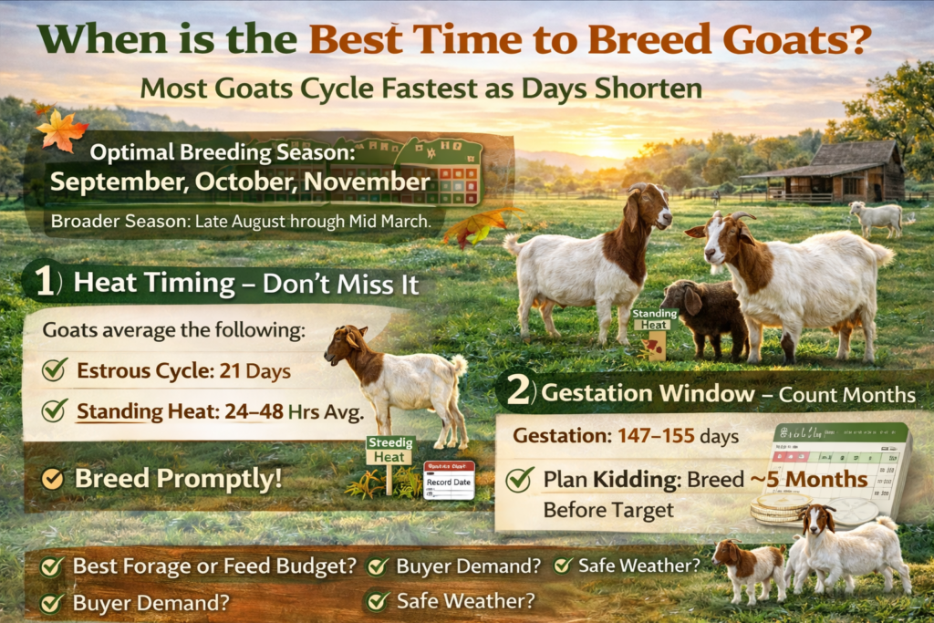 When is the best time to breed goats