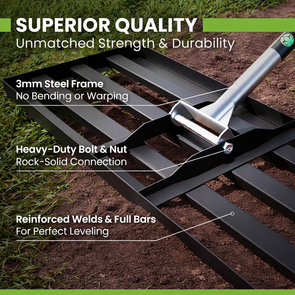 Buy Gardease Lawn Leveling Rake - Best Lawn Leveler for Yard - Image 2