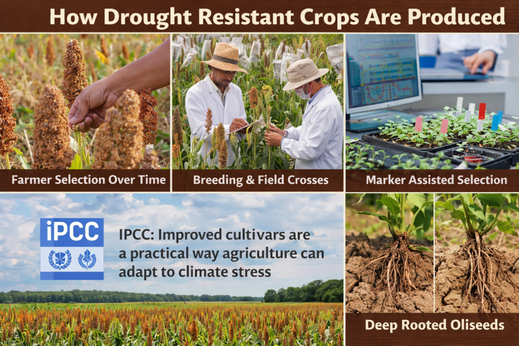 How drought resistant crops are produced