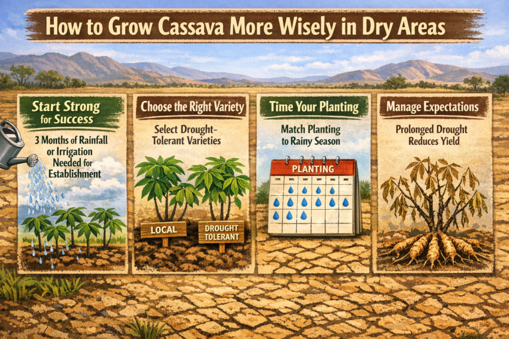How to grow cassava more wisely in dry areas