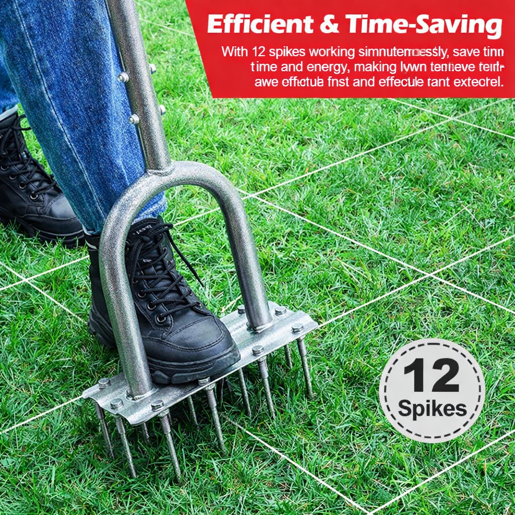 Buy Lawn Aerator Tool 43.3” – Easy Yard & Garden Grass Aeration - Image 3