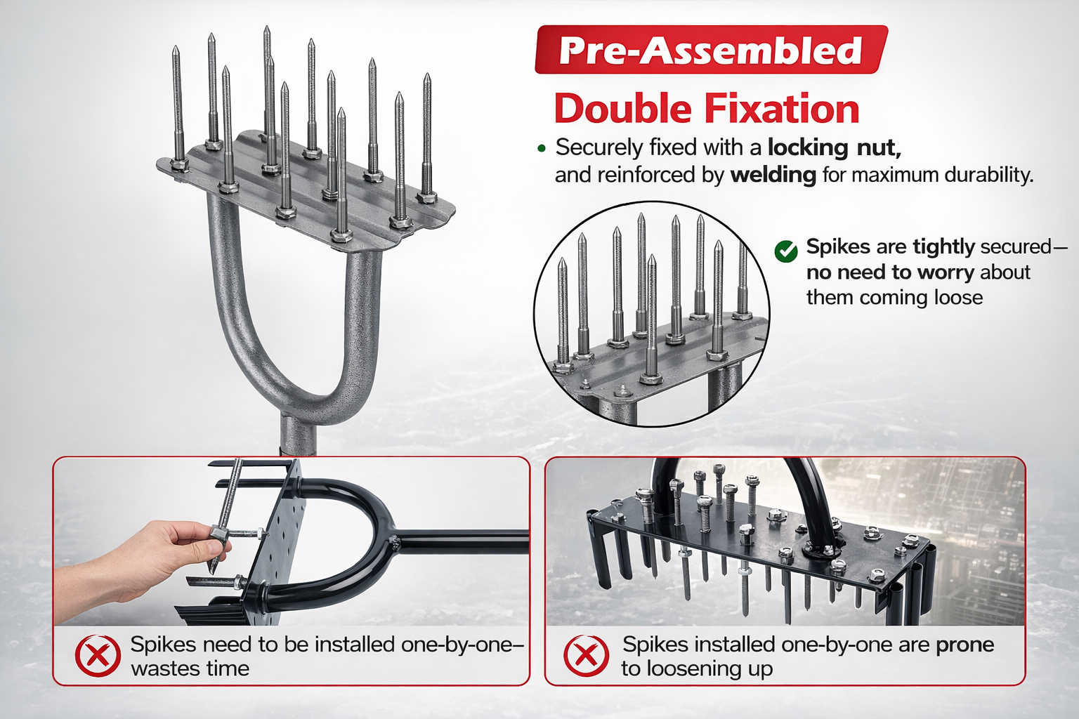 Buy Lawn Aerator Tool 43.3” – Easy Yard & Garden Grass Aeration - Image 4