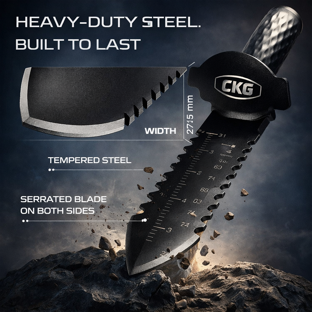 Buy CKG Metal Detecting Shovel – Heavy Duty Gardening - Image 4