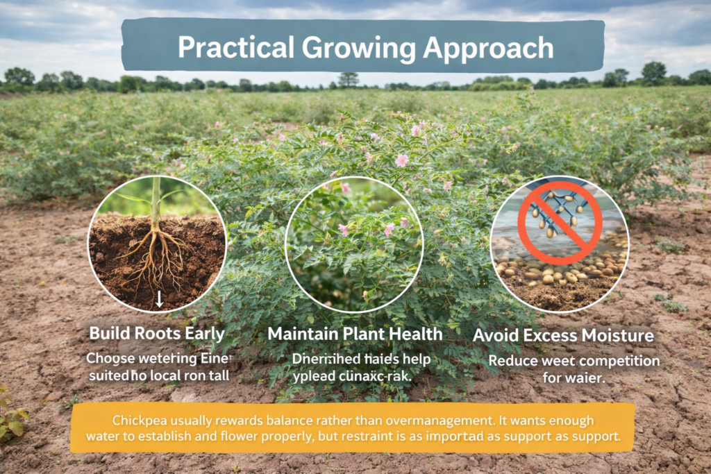 Practical growing chickpea