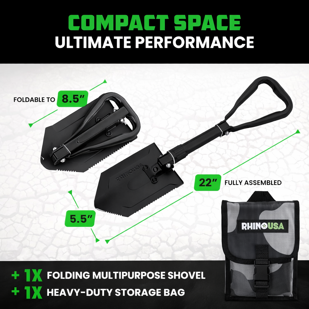 Buy RHINO USA Folding Survival Shovel – Best for Gardening - Image 4