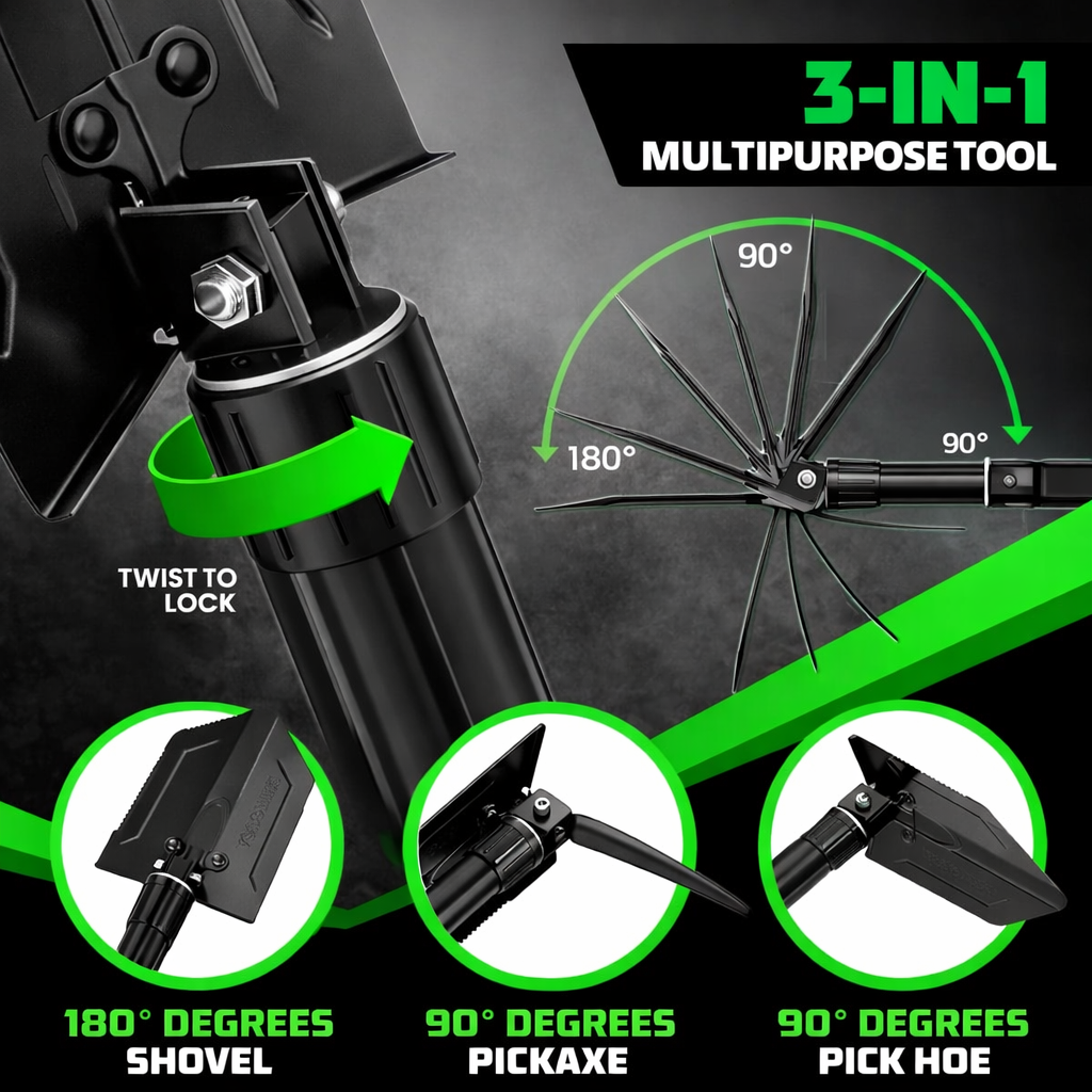 Buy RHINO USA Folding Survival Shovel – Best for Gardening - Image 2