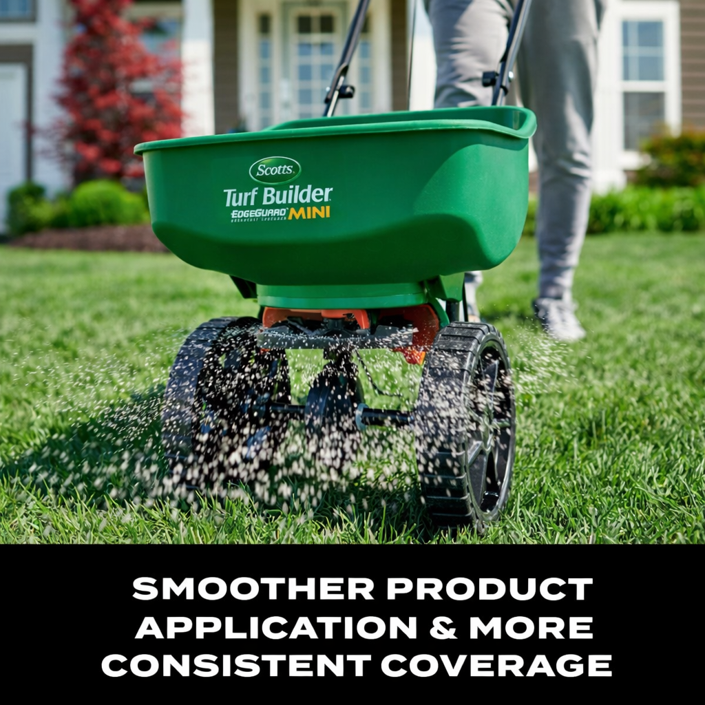 Buy Scotts EdgeGuard Mini Spreader – Easy Lawn Seed & Fertilizer Spreading - Image 4
