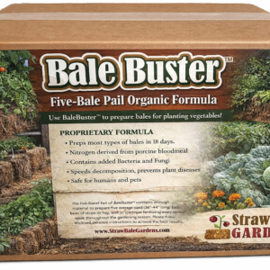 Straw Bale Gardening Kit with Blood Meal