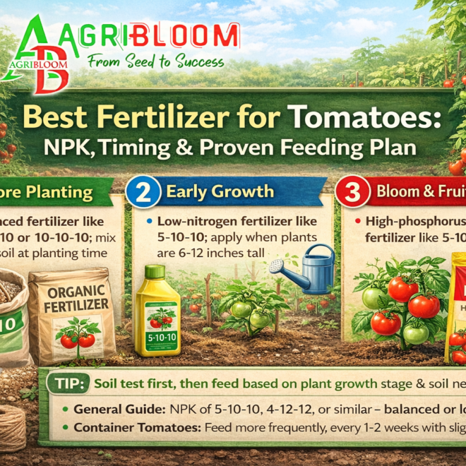 Best Fertilizer for Tomatoes – NPK, Timing & Top picks