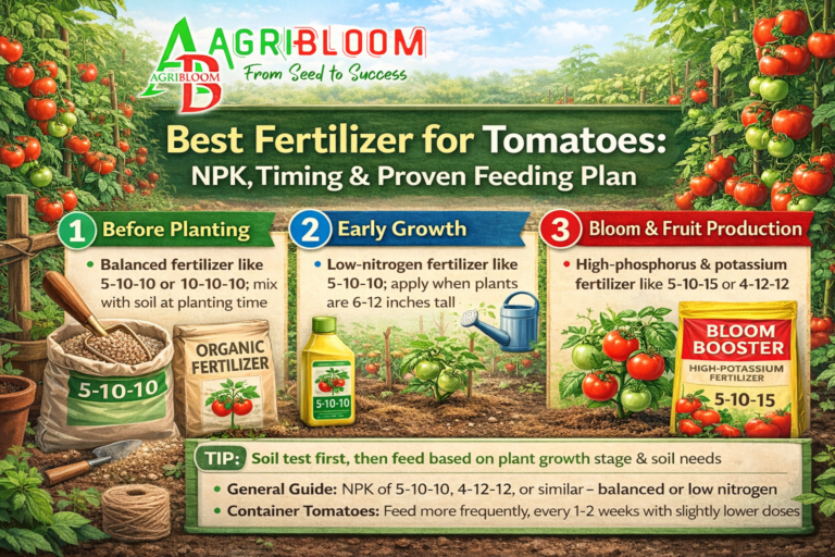 Best Fertilizer for Tomatoes – NPK, Timing & Top picks