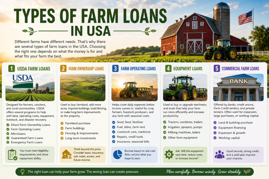 Types of Farm Loans in USA