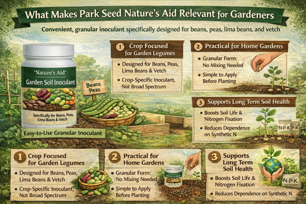 What makes Park Seed Nature’s Aid relevant for gardeners