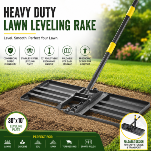 Heavy Duty Lawn Leveling Rake