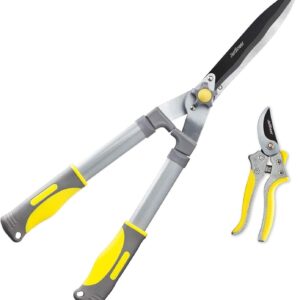 Jardineer 2-Pack Hedge Shears & Pruners Set