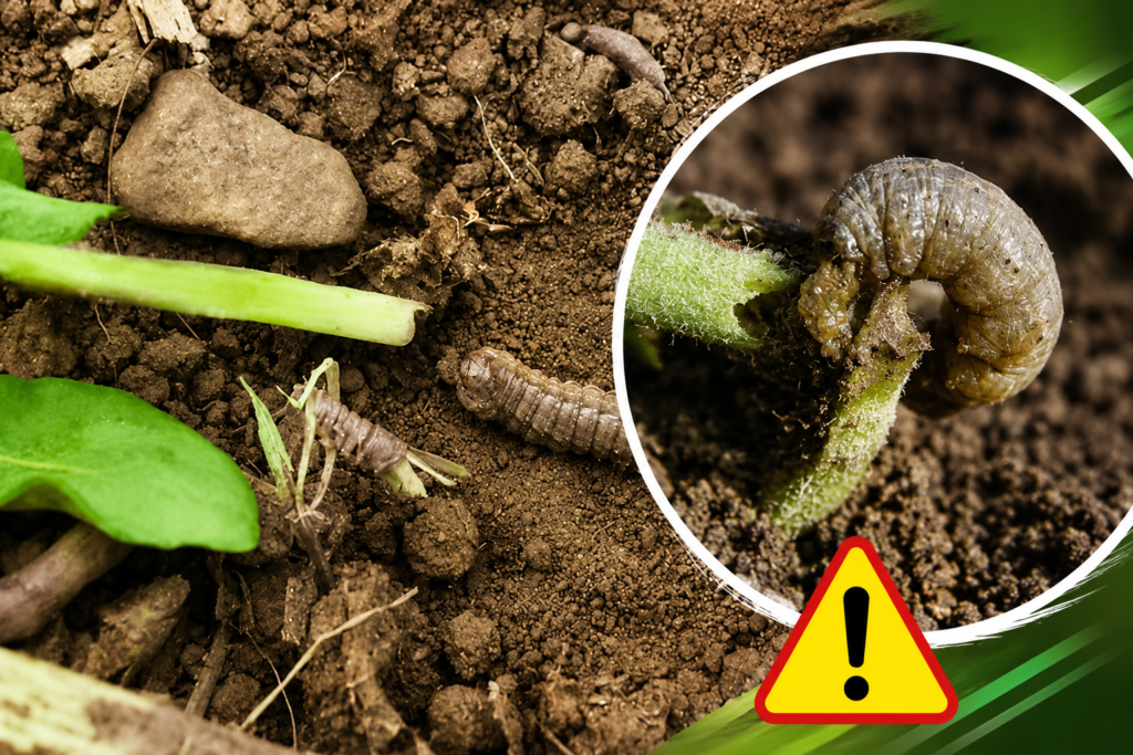 Cutworms When a Seedling Is Down by Morning
