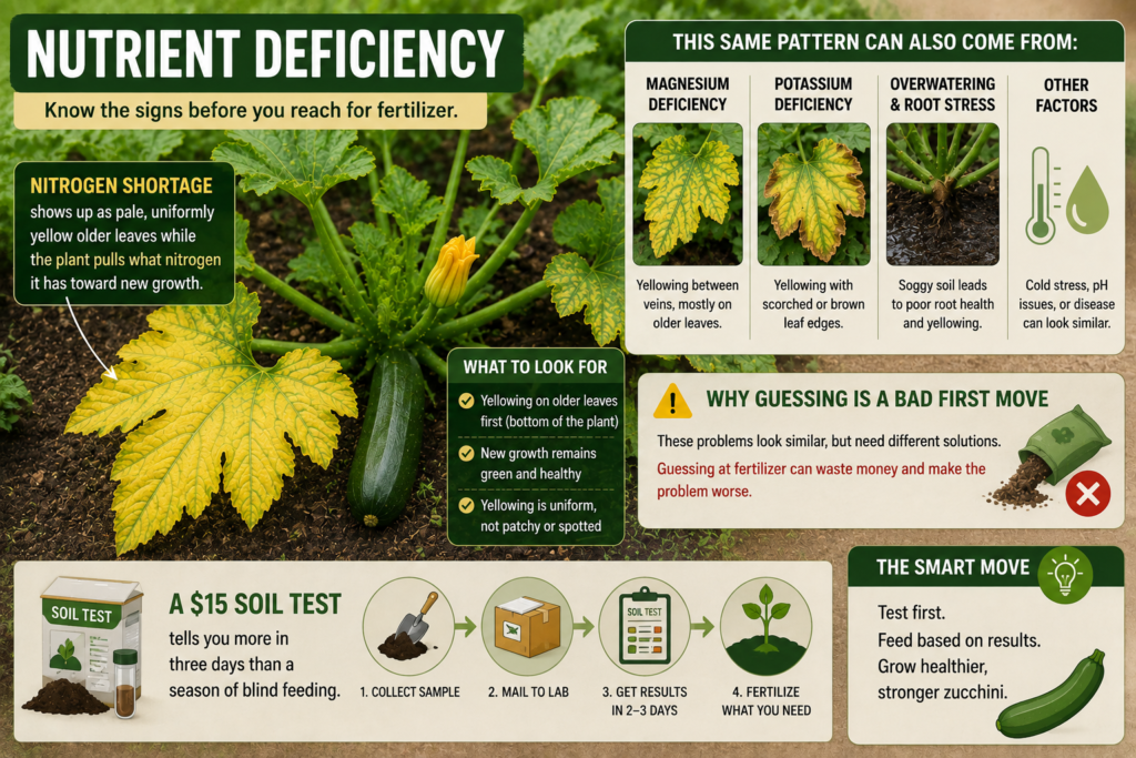 Nutrient deficiency in zucchini