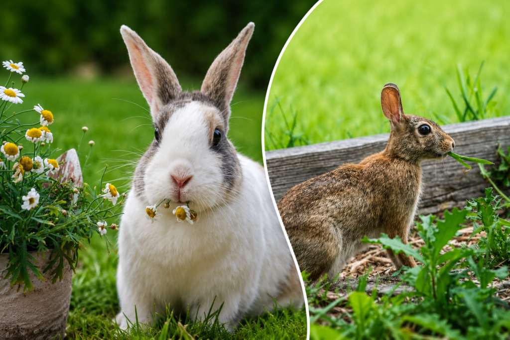 Rabbits When Plants Look Neatly Trimmed